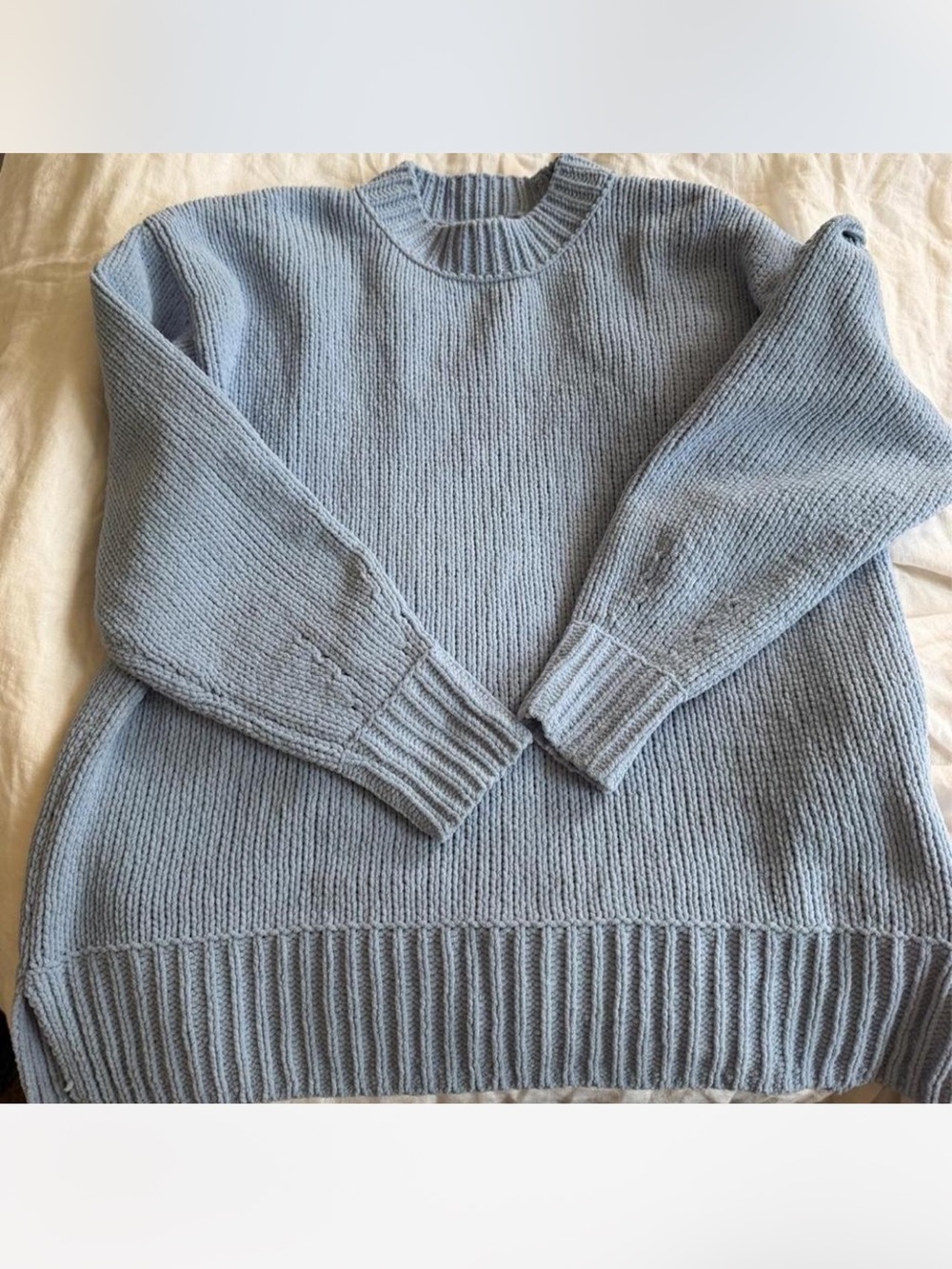 aerie Light Blue Crewneck Sweater
